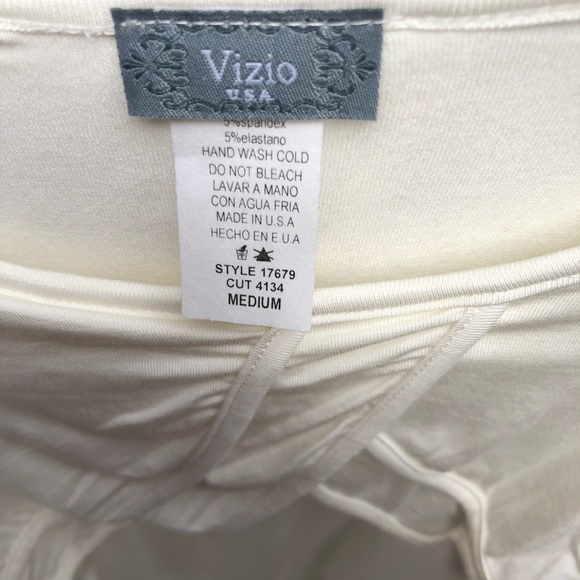 White Ruffle Cold Shoulder Top - Picture 6 of 8